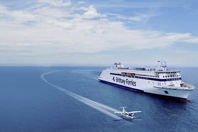 Brittany Ferries is exploring the potential for a new high-speed, sustainable and more efficient form of ferry travel called a seaglider The concept, an all-electric, wing-in-ground effect vehicle (WIG), is under development in the United States through Boston-based start-up REGENT (Regional Electric Ground Effect Nautical Transport).