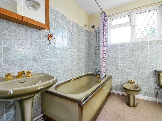 One of the bathrooms