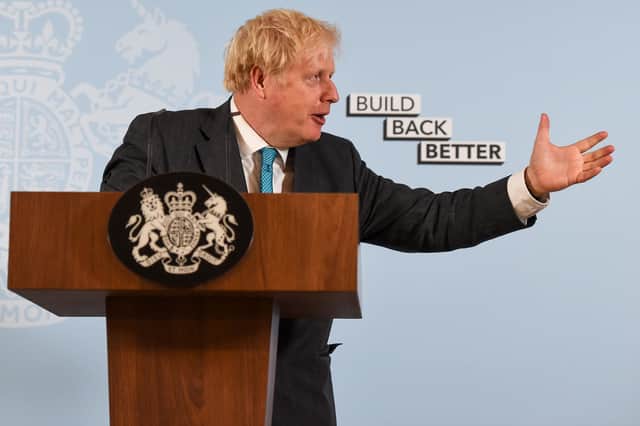 Prime Minister Boris Johnson delivers a speech during a visit to Exeter College Construction Centre, Exeter, in which he made a pledge to ensure there was "life-long" skills retraining opportunities after the coronavirus pandemic had exposed the "shortcomings" of the UK's educational system. PA Photo. Picture date: Tuesday September 29, 2020. See PA story POLITICS Coronavirus PM. Photo credit should read: Finnbarr Webster/PA Wire