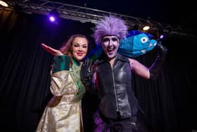 Charlotte C-K as Prince Eric and Aled Price as Ursula at Portsmouth Guildhall Studio
Picture: Habibur Rahman
