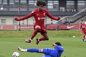 Harvey Blair has been linked with a loan switch to Pompey. Picture: Nick Taylor/Liverpool FC/Liverpool FC via Getty Images