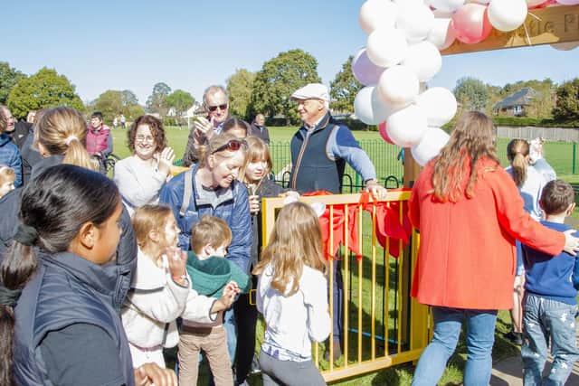 Rowland's Castle Recreation Ground has re-opened following a £100,000 project to make improvements. The play area has also been extended.