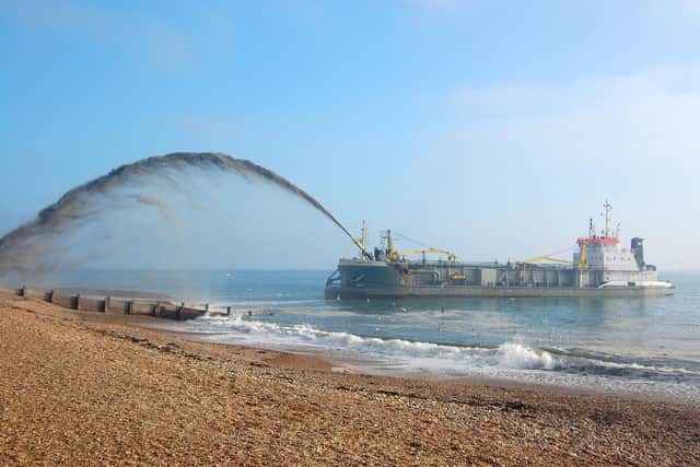 Work on Hayling Island's beach will take place in October
Picture: Coastal Partners