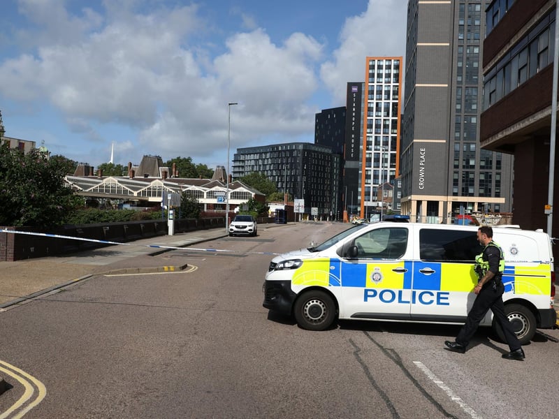 After a bomb disposal robot was deployed, the item was deemed "non suspicious".