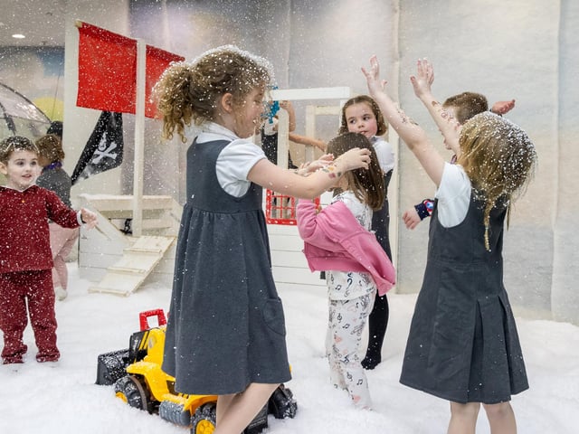 Children were excited to meet the Elf and The Grinch on Friday, November 29 at Wonder in Havant.  Photos by Alex Shute