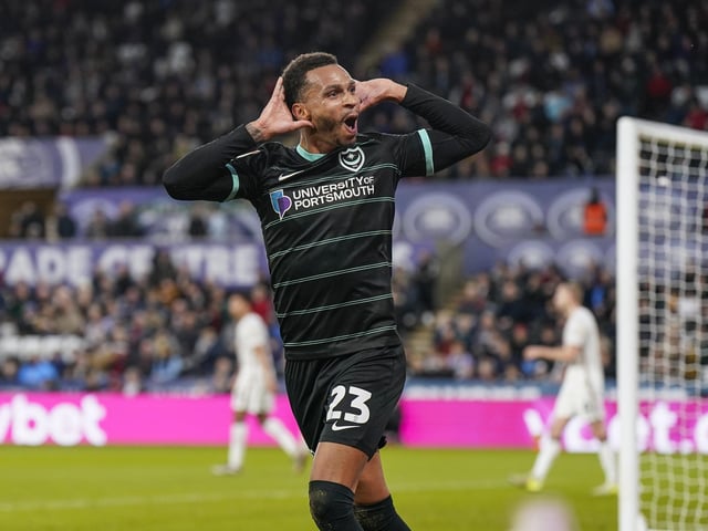 Josh Murphy scores Pompey's second in the 2-2 draw at Swansea in November 2024. Picture: Jason Brown/ProSportsImages