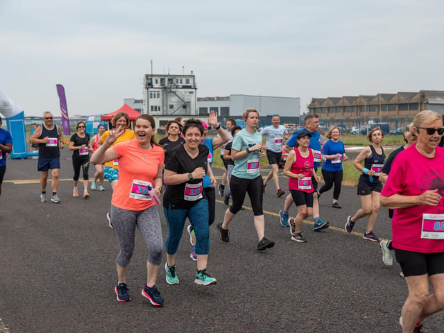 Startline at the Run the Runway event at Solent Airport.
Picture: Mike Cooter
