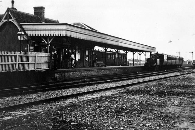 Hayling Island railway station about 1910