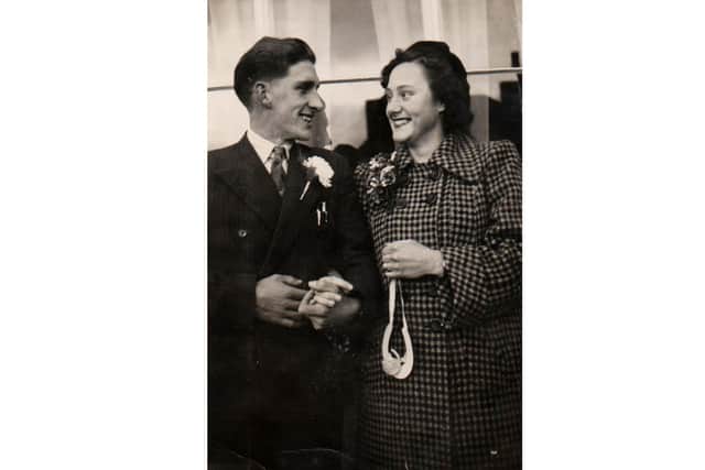 Norma and Bruce's wedding in 1951.