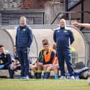 Fraser Qurike, left, will be returning to the home dugout at the Victory Stadium in 2022/23 as the US Portsmouth manager