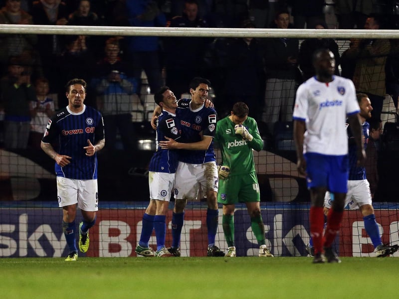 Pompey were left one place above the League Two relegation zone and fearing the drop into non-league following a dreadful defeat at promotion-chasing Rochdale. The game was effectively over after 63 minutes as they put in an insipid and gutless showing under increasingly under-press boss Richie Barker. Within 48 hours his 109-day reign was over and caretaker boss Andy Awford had seven matches to keep the Blues in the Football League. Picture: Joe Pepler