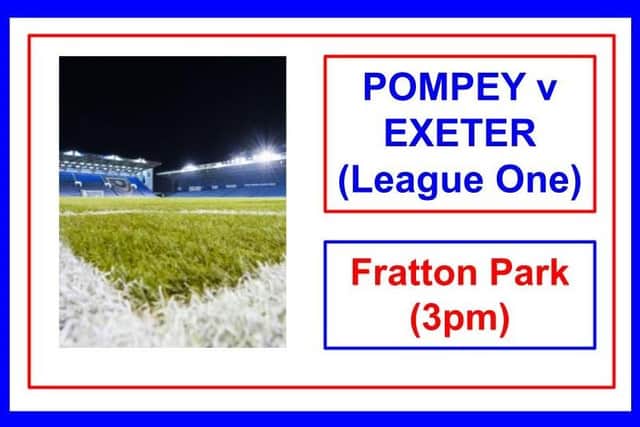 Pompey welcome Exeter today.