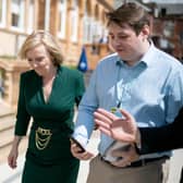 Liz Truss did not answer any questions from reporter David George on her visit to Portsmouth.

Picture: Habibur Rahman