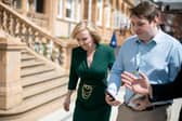 Liz Truss did not answer any questions from reporter David George on her visit to Portsmouth.

Picture: Habibur Rahman