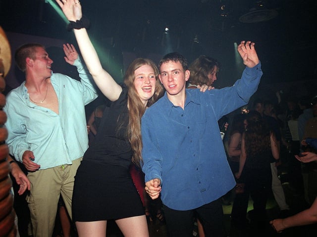 Revellers party the night away at Uropa night club in Portsmouth.