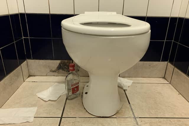 A cocaine swab test was positive at the Baffins Pond public toilets.