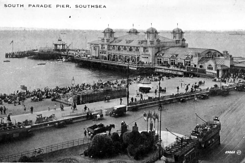 South Parade Pier in 1929. When Southsea was a top holiday location.