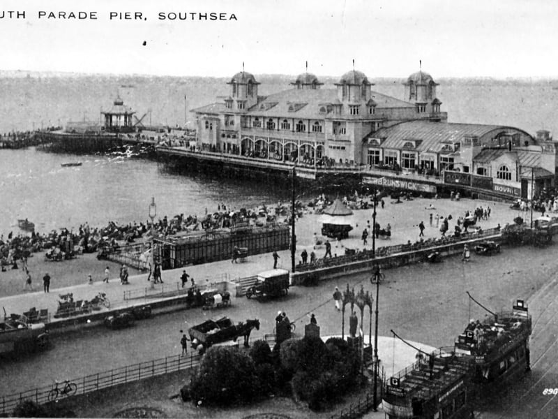 South Parade Pier in 1929. When Southsea was a top holiday location.