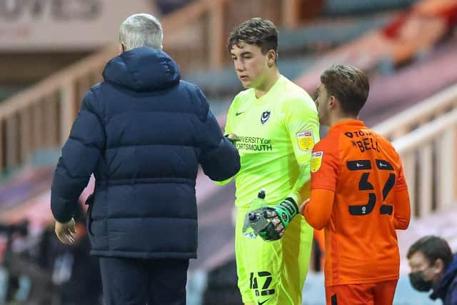 Former Pompey goalkeeper Taylor Seymour made just one appearance for the Blues, coming on as a second-half substitute against Peterborough in the Papa John's Trophy.