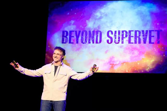 Noel Fitzpatrick on stage. Picture by Silver Heart Pictures