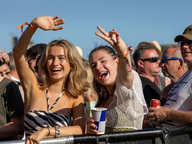 Fans enjoying Anna Calvi performing on the Common Stage. Photos by Alex Shute