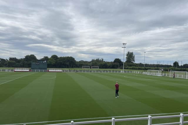 The Robins High Performance Centre hosts Pompey's friendly this afternoon