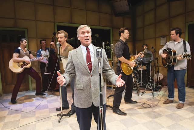Million Dollar Quartet, starring Peter Duncan, centre, as Sam Phillips. Picture by Alastair Muir