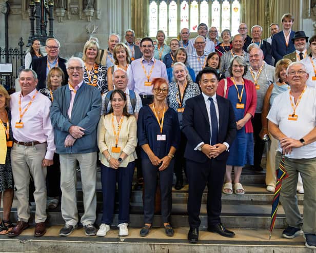 Alan Mak MP with Havant Constituency residents in Westminster Hall