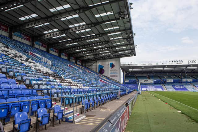 GV of Portsmouth Football Club, Fratton Park, Portsmouth on 16 September 2020.        Picture: Habibur Rahman