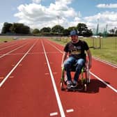 David Williamson at the Mountbatten Centre race track in Stamshaw