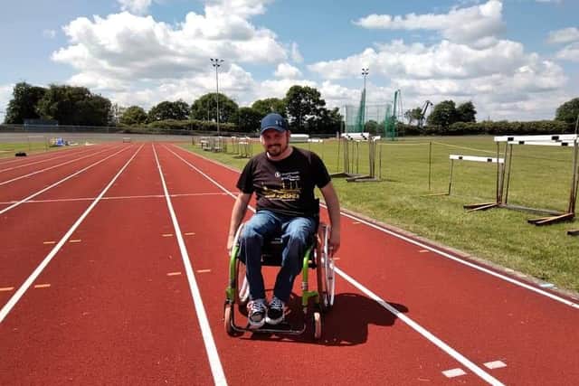 David Williamson at the Mountbatten Centre race track in Stamshaw