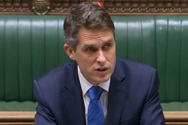 Education Secretary Gavin Williamson delivers a statement on the return of schools after the Christmas break in England, in the House of Commons, Westminster. Photo: PA Wire