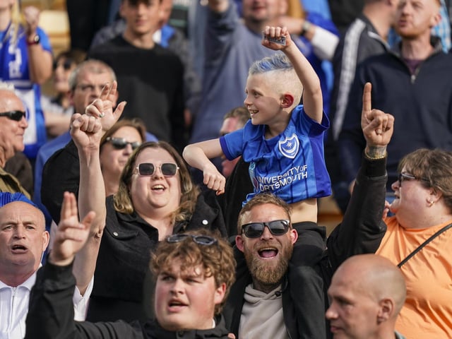 It's great to see smiles on so many Pompey faces.