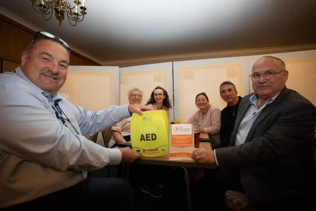 Representatives from the Alex Wardle Foundation tell members about their work on Saturday night at the Masonic Hall in Cosham. Photo by Alex Shute
