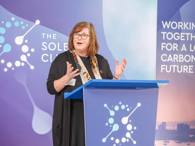 Anne-Marie Mountifield announcing the launch of The Solent Cluster membership programme