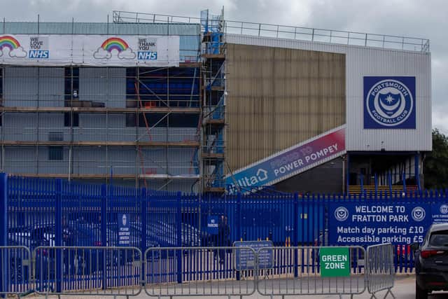 Pictured: GV of Fratton Park. Picture: Habibur Rahman