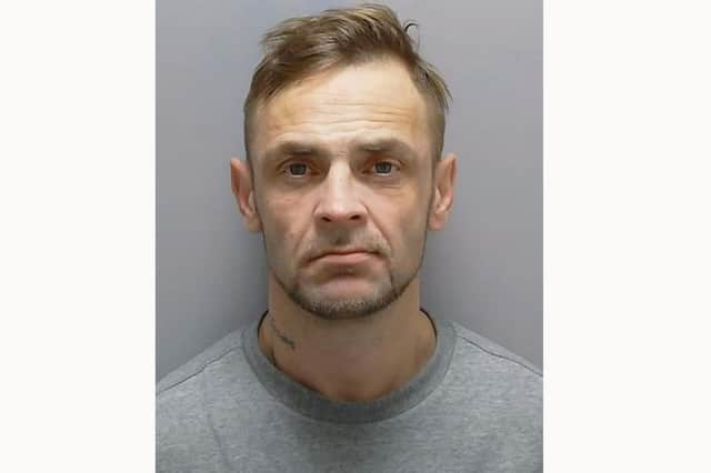 Brian Kerridge, 41, was jailed at Portsmouth Crown Court for burglary.