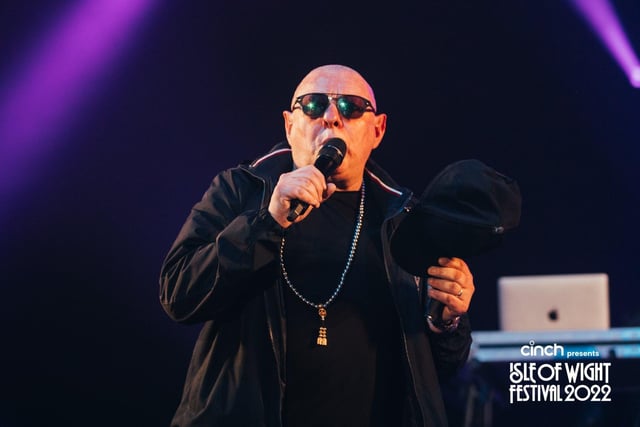 Shaun Ryder of Happy Mondays in The Big Top at the Isle of Wight Festival 2022 on the opening Thursday