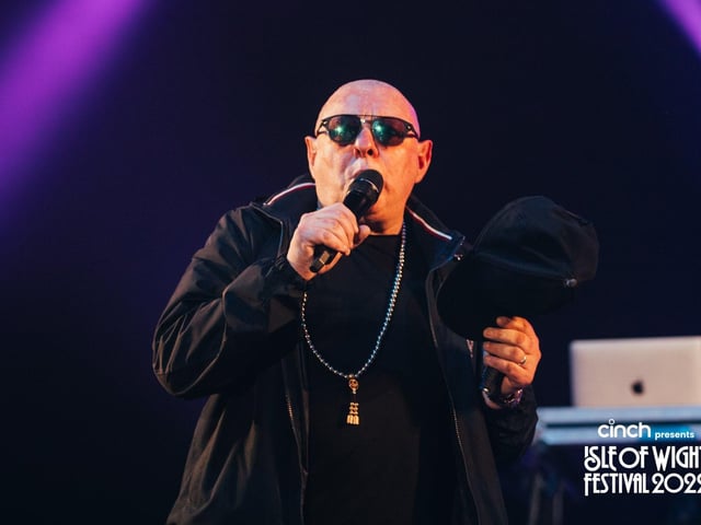 Shaun Ryder of Happy Mondays in The Big Top at the Isle of Wight Festival 2022 on the opening Thursday
