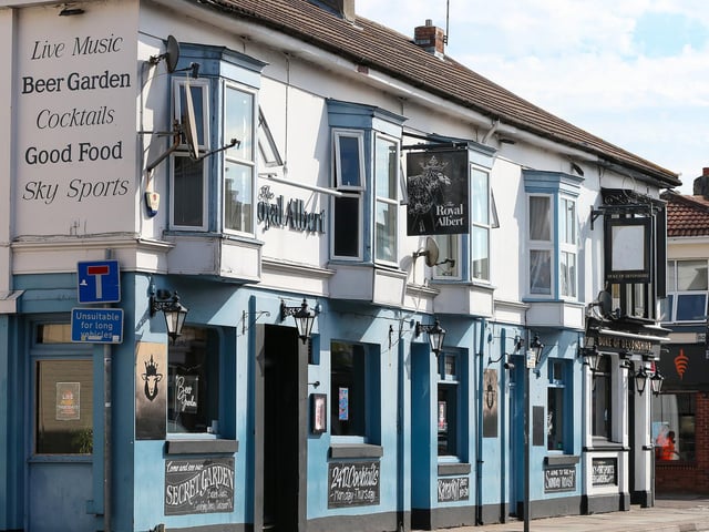 Here are some of the food and drink places in Albert Road, Southsea.      Picture: Chris  Moorhouse (280824-046)