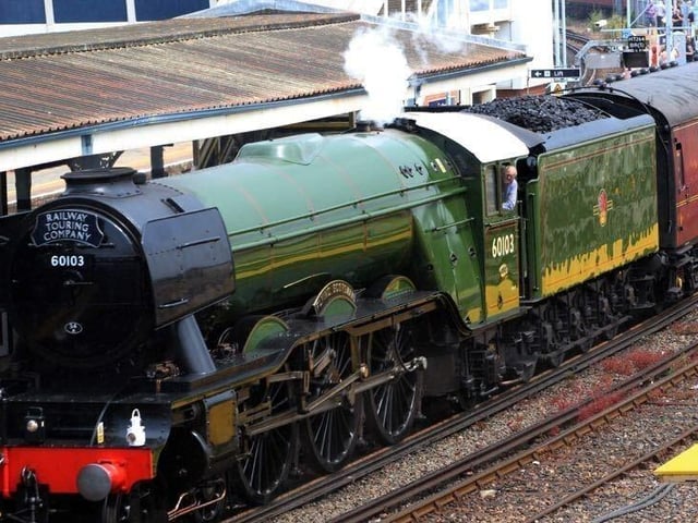 The Flying Scotsman at Portsmouth and Southsea station