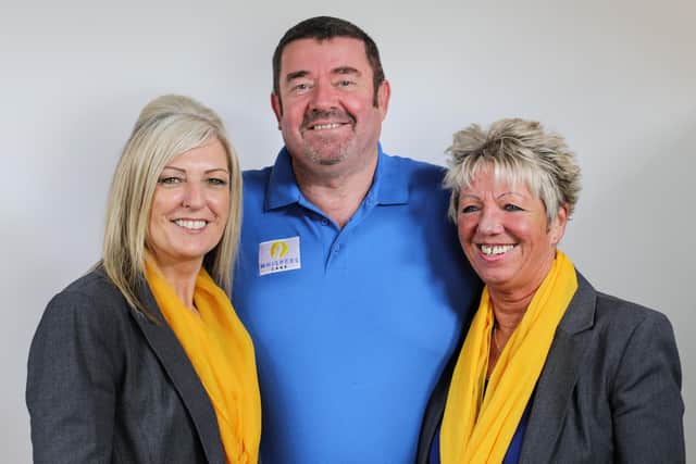 Whispers Care Solutions was founded in 2017 by Liz Gibbs, Stuart Brown and Di Jones