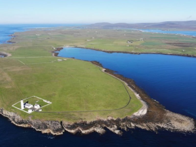 The lighthouse is on a pretty peninsula with no other residents for miles around.