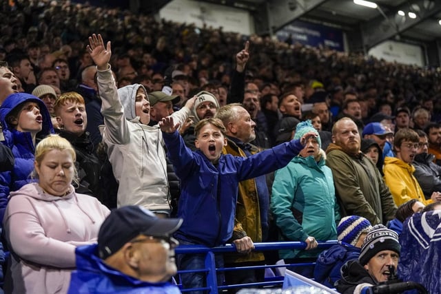 The Pompey fans were in fine voice throughout the top-of-the-table encounter at Fratton Park