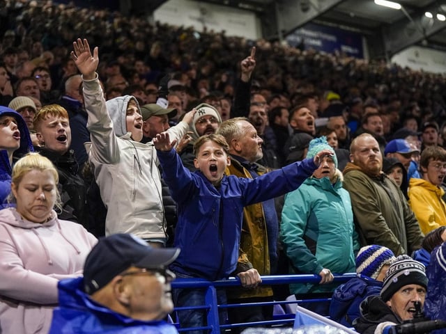 The Pompey fans were in fine voice throughout the top-of-the-table encounter at Fratton Park