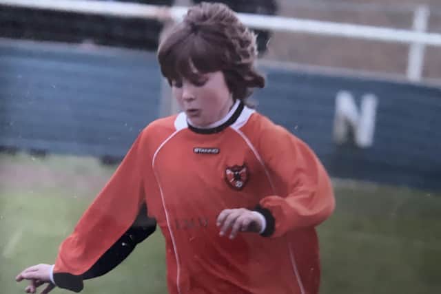 Sam Gisborne during his time at the AFC Portchester youth set-up