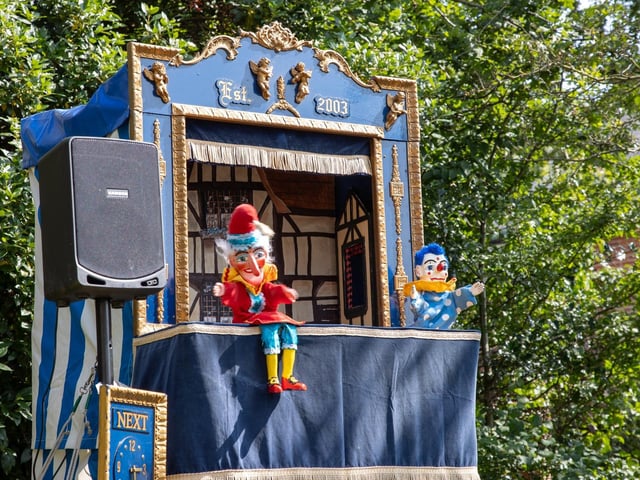 The Denmead Horticultural Society held their 73rd Village Show on saturday afternoon, with various live music acts, Punch & Judy, food and entertainment for all the family.
Pictured - Punch and Judy was a hit with the kids
Photos by Alex Shute