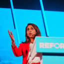 Suella Braverman speaks at a Reform UK event. PIC: Ben Birchall/PA Wire