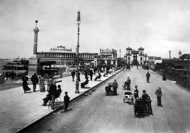 Young lads offering rides in their goat carts on Southsea seafront in the 1890's