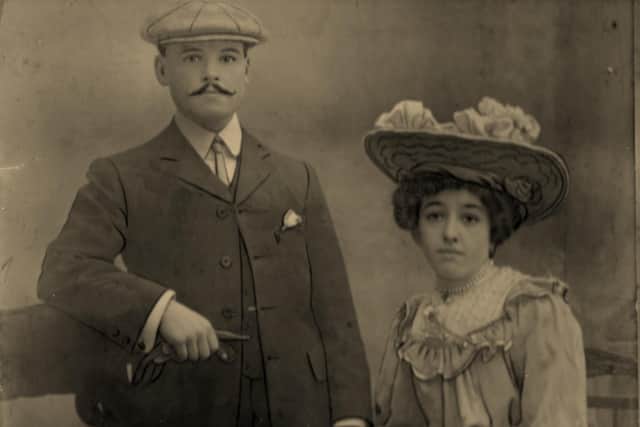 Clara Sillence (one of the Triangle Girls at Portsmouth dockyard in the First World War) and her husband James Picture: Portsmouth Royal Dockyard Historical Trust